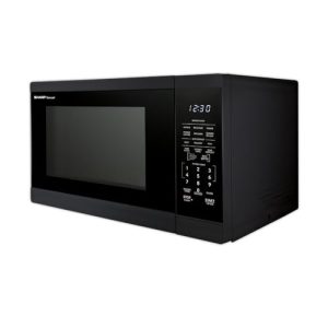 Sharp 1.4 Cu Ft Microwave Oven – 1100W Black Countertop