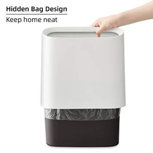 SUBEKYU Slim 2.3 Gal Trash Can – Bathroom & Office