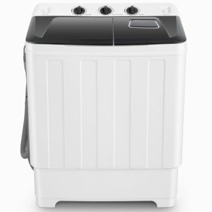 Nictemaw Portable Twin Tub Washer Dryer - 30lbs