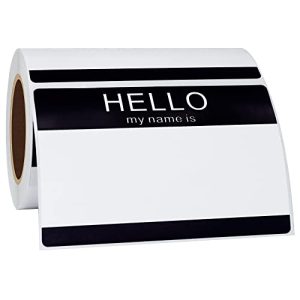 'Hello My Name Is' Writable Name Tags (200 Count)