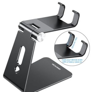 OMOTON Adjustable Aluminum Cell Phone Stand – Black