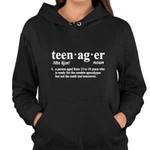 Go All Out “Definition Of Teenager” Funny Hoodie