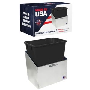 Pit Posse Garage Trash Can Holder Organizer - Aluminum
