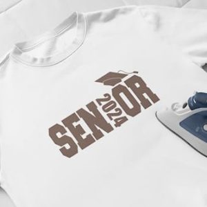 Senior 2024 Iron-On Decal – Graduation Shirt Transfer