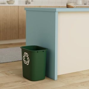 Rubbermaid 7-Gallon Deskside Recycling Can – Green