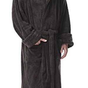 Arus Men's Hooded Long Ankle Length Turkish Bath Robe