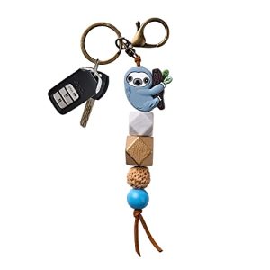 Cute Sloth Keychain & Backpack Charm for Girls