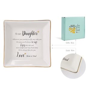 Daughter Ring Dish Jewelry Tray – Engagement Wedding Gift