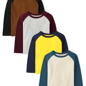 Toddler Boys' Autumn Raglan Knit Shirts - 4-Pack