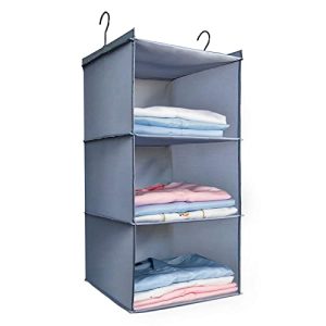 DonYeco 3-Shelf Hanging Closet Organizer – Wardrobe Storage
