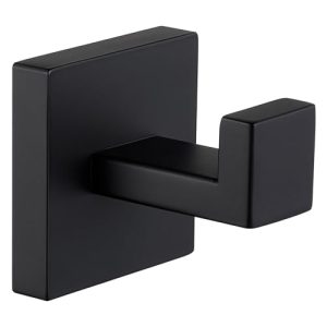 Angle Simple Matte Black SUS 304 Stainless Steel Towel Hook