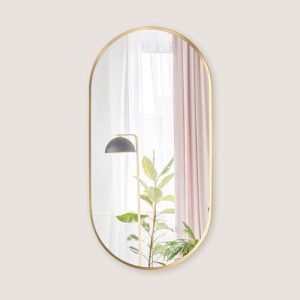 KOHLER 20″x40″ Oval Brushed Gold Wall Mirror