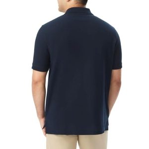 Unisex School Uniform Pique Polo Shirt – Navy Short Sleeve