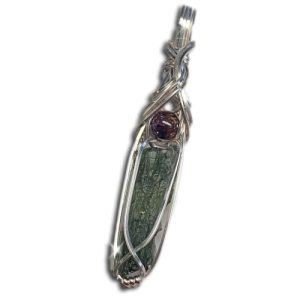 Genuine Moldavite & Super Seven Crystal Necklace