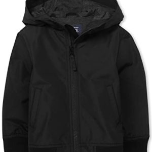 The Children’s Place Baby Boys’ Black Windbreaker Jacket
