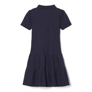 French Toast Girls’ Navy Ruffled Polo Dress 3T