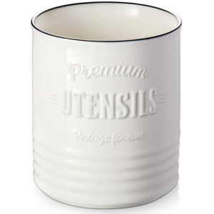 DOWAN 7.2″ Extra Large Ceramic Utensil Holder
