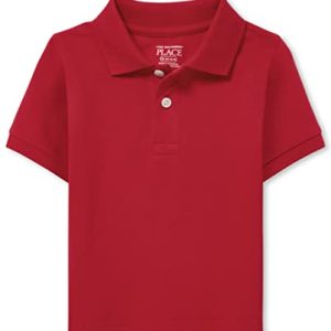 Baby & Toddler Pique Uniform Polo – Classic Red (Size 5T)
