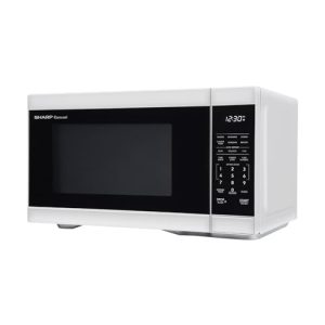 Sharp 1.1 Cu Ft Microwave Oven – 1000W White Countertop