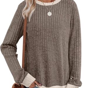 Women’s Plus Size Long Sleeve Top – Trendy Fall/Winter