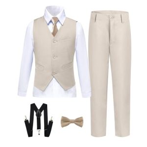 Boys' Formal Champagne Suit Set - Wedding & Special Occasions