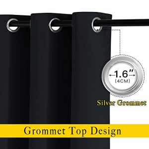 NICETOWN Blackout Curtains 63 inch – Thermal, Easy Care