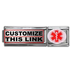 Dolceoro Medical Alert Italian Charm - Enamel Insignia