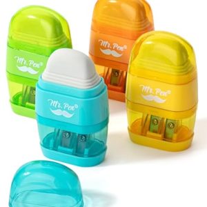 Mr. Pen 4 Pack Pencil Sharpener & Eraser Combo