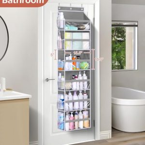 MISSLO Heavy Duty Over Door Organizer – 6 Large Pockets
