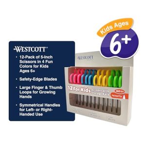 Westcott Kids Safety Scissors 12-Pack: Right & Left Handed