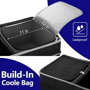 Car Trunk Organizer with Insulated Leak-Proof Cooler Bag