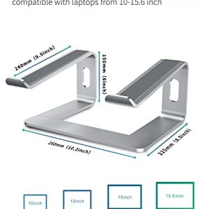 SOUNDANCE Ergonomic Aluminum Laptop Stand (Silver)