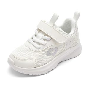 Balabala Kids Lightweight Tennis Sneakers – White Mesh