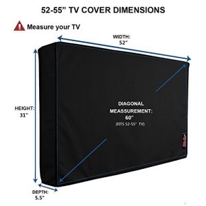 iBirdie Outdoor TV Cover for 52-55 Inch Flat Screens