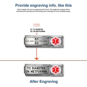 Dolceoro Medical Alert Italian Charm – Enamel Insignia