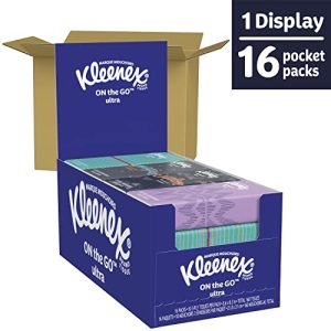 Kleenex On-The-Go 3-Ply Tissues – 16 Travel Packs