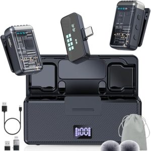 Mini Wireless Lavalier Mic for iPhone, iPad, Android