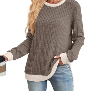 Women’s Plus Size Long Sleeve Top – Trendy Fall/Winter
