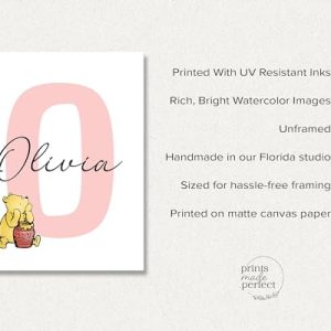Personalized Winnie the Pooh Nursery Art Print Set (Set of 6)