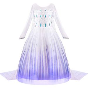 JerrisApparel Girl’s Princess Snow Cosplay Dress Size 5