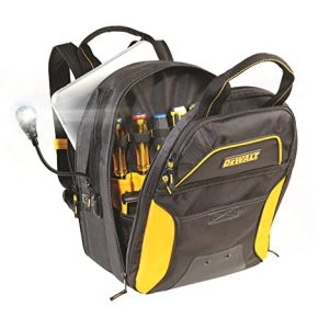 DEWALT 33-Pocket Lighted USB Charging Tool Backpack