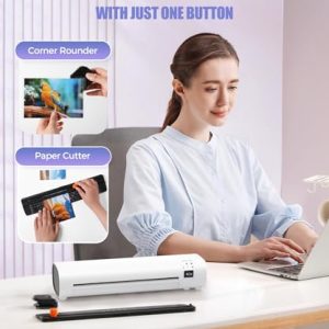 9-Inch Laminator with Never Jam Tech & 40 Sheets