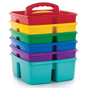 Storex Classroom Caddy (6-Pack) - Assorted Colors