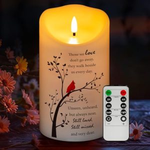 HN HAIINAA Flameless Memorial Candle with Remote