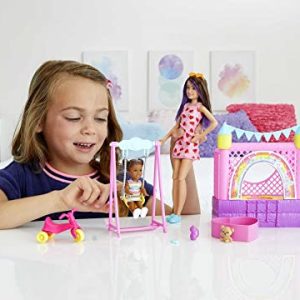 Barbie Skipper Babysitters Inc Playset with Dolls & Bounce House