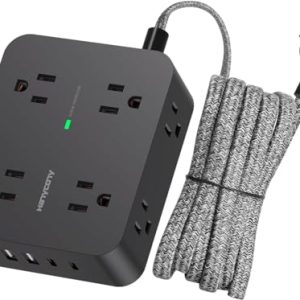 HANYCONY 8-Outlet Surge Protector with USB-C & USB-A