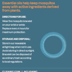 Cliganic Natural Mosquito Repellent Bracelets – 10 Pack