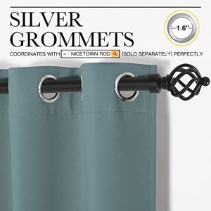 NICETOWN Greyish Blue Blackout Curtain – Sliding Door