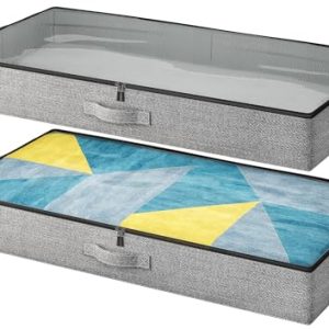 TidyCorner 2-Pack Low Profile Under Bed Storage Bins