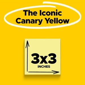 Post-it Notes 3×3 Inch Canary Yellow 24 Pack